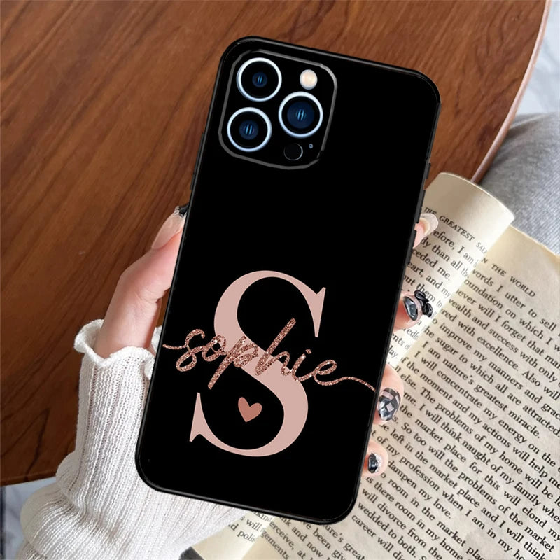 Customized Name Plating iPhone Back Cover - XY750