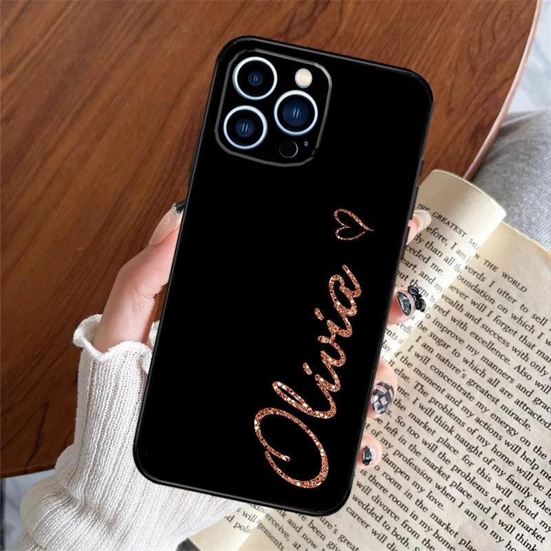 Customized Name Plating iPhone Back Cover - XY750