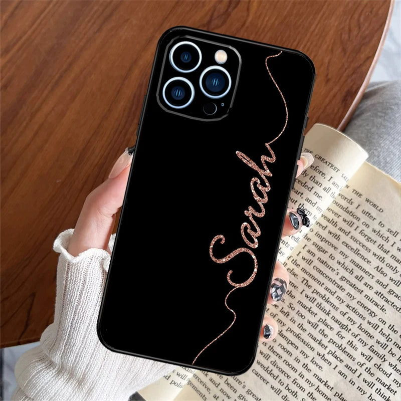 Customized Name Plating iPhone Back Cover - XY750