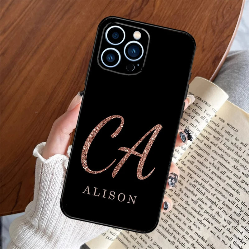Customized Name Plating iPhone Back Cover - XY750
