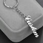 Custom Cursive Name Keychain