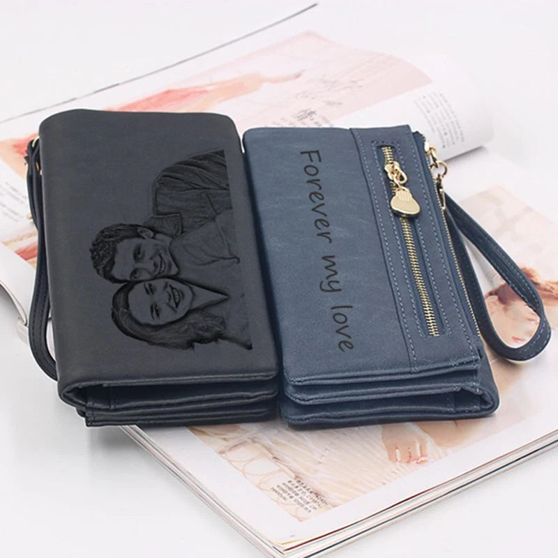 Customized PU Leather Picture Wallet