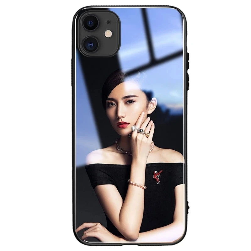 Customized Photo Tempered Glass Back Cover