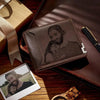 Customized Picture Engraved Pu Leather Men's Wallet