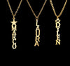 Customized Vertical Name Necklace