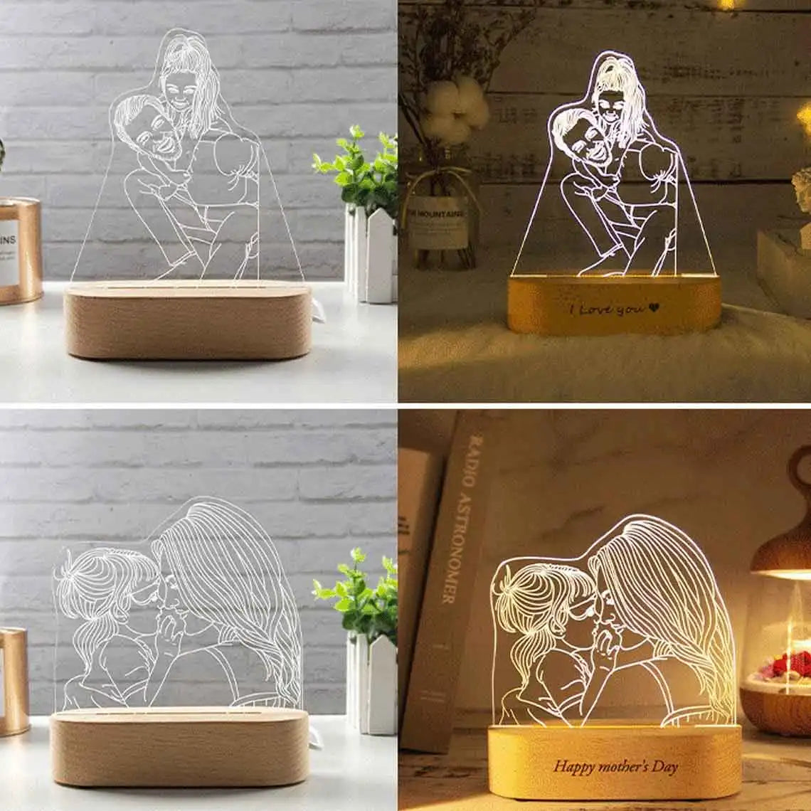 Customized Gift Photo LED Lamp Acrylic