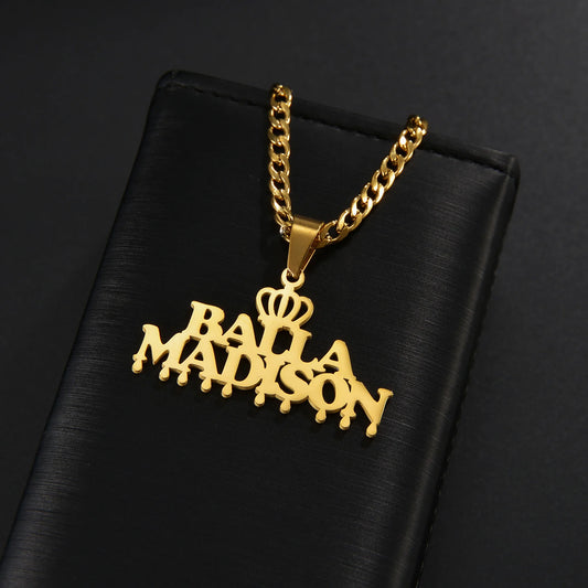 Customized Names Necklace for Men & Women - Rose Gold