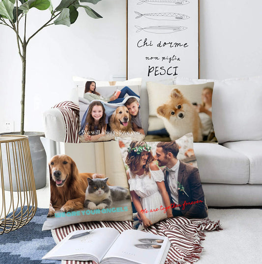 Customized Any Picture with text Cushion Cover