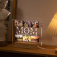 Customized Photo Text 3D Acrylic Lamp for MOM DAD LOVE