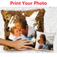 Customized Sequin Luminous Photo Cushion Cover