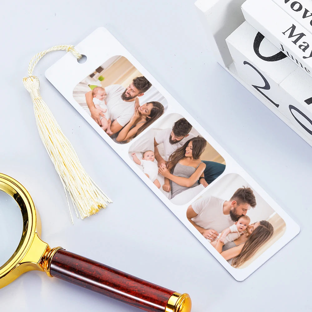 Customized 3 Photos Bookmark