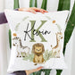 Customized Animal with Name Cushion Cover