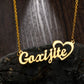 Customized Name Stainless Steel Necklace - Rose Gold