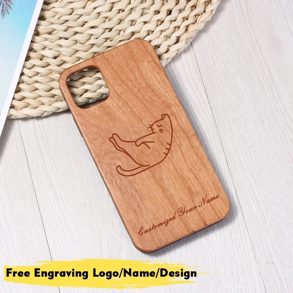 Customized Name Wood Phone Case