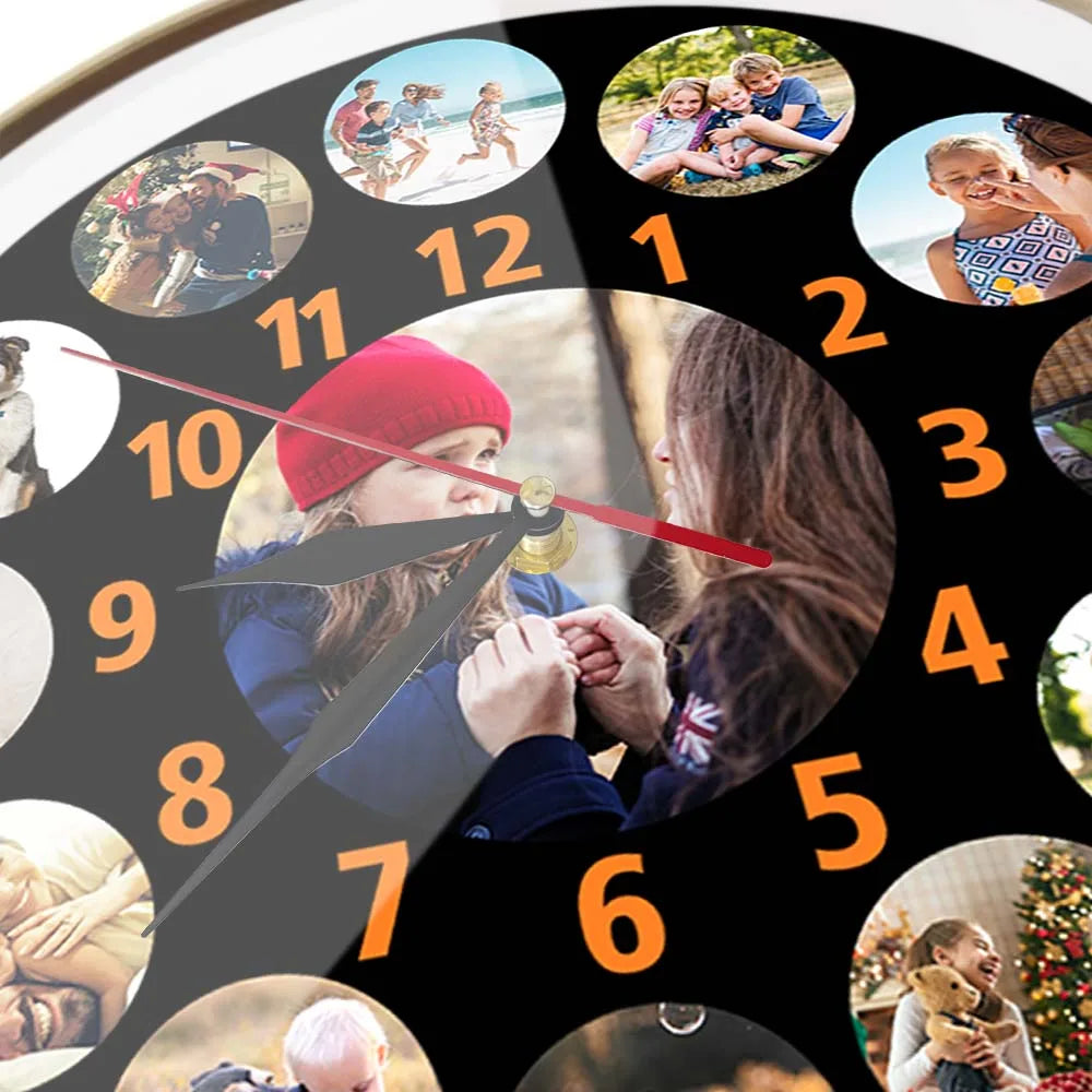 Customized Photos Print Wall Clock