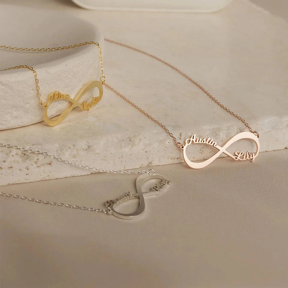 Customized Infinity Shape Name Necklace