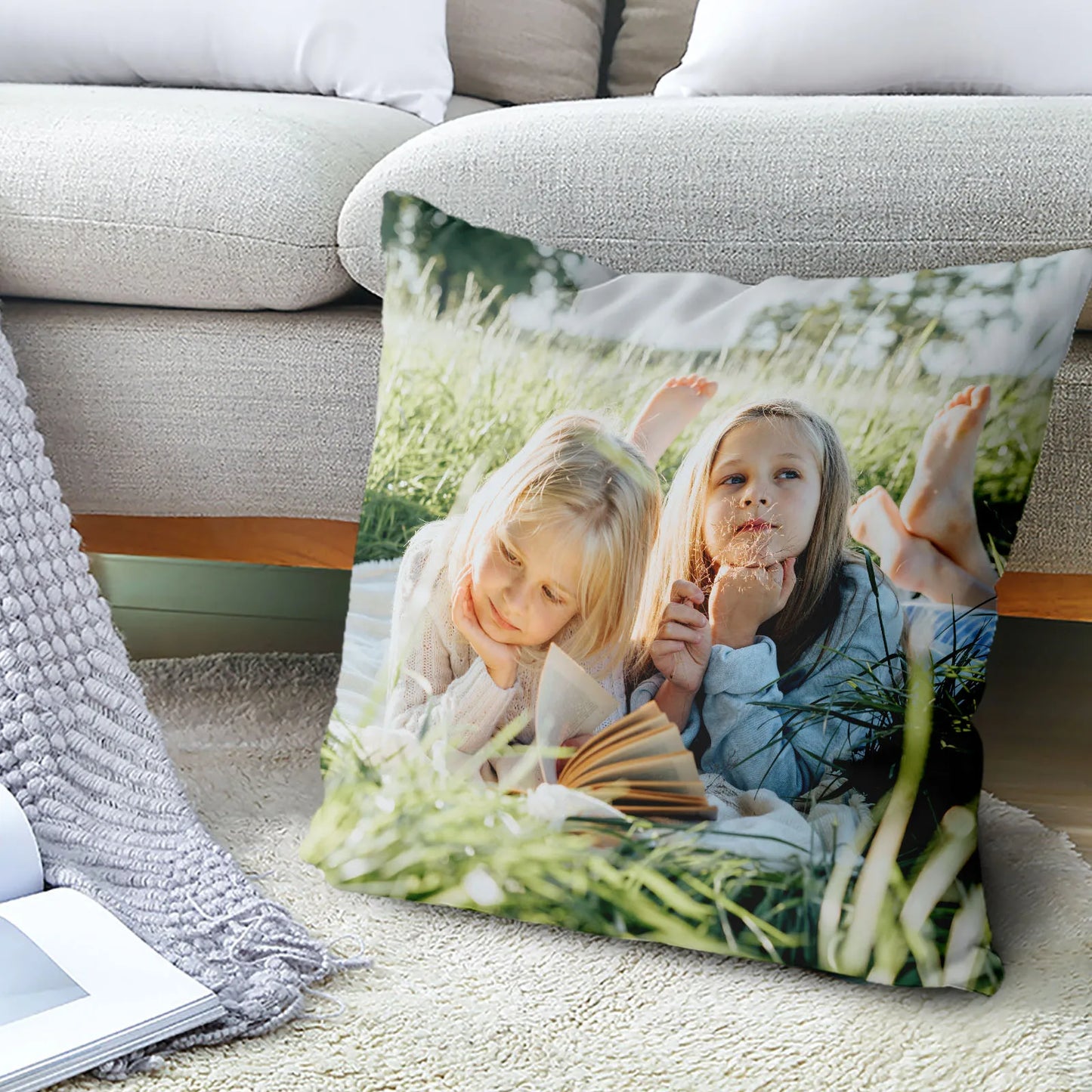 Customized Any Picture with text Cushion Cover