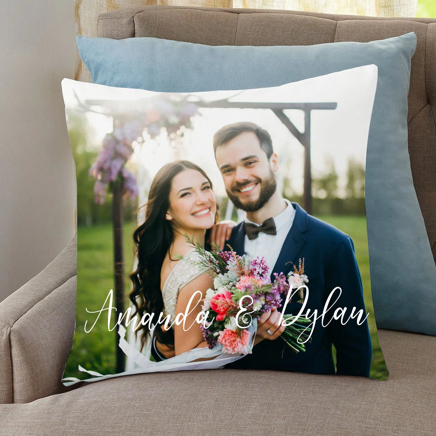 Customized Any Picture with text Cushion Cover