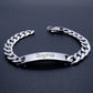 Customized Name Engraved Bracelet - Silver