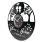 Customized Names Wedding Wall Clock with Tree of Hearts