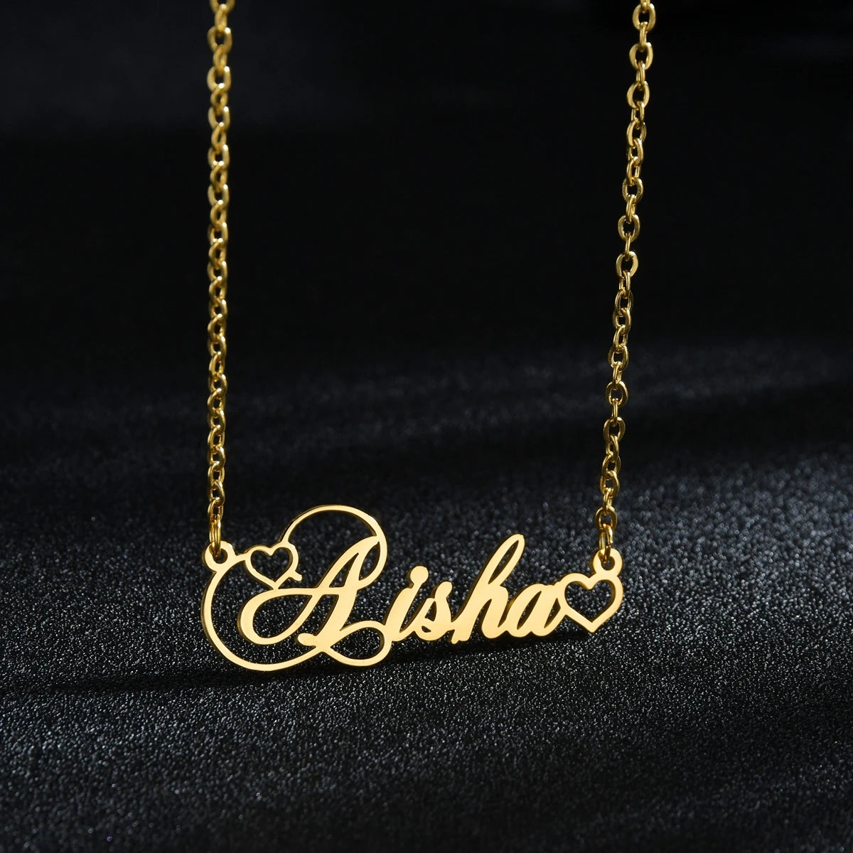 Customized Name Stainless Steel Necklace - Rose Gold