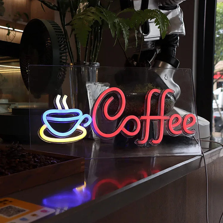 Customized Neon Sign for Coffee Shop Bar LED Night Light