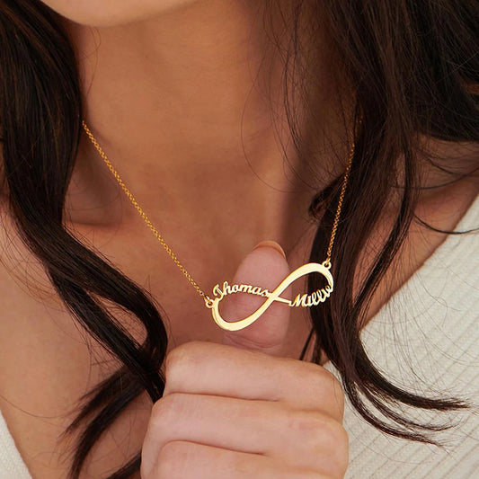 Customized Infinity Shape Name Necklace