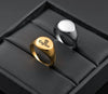 Customized Engraved Name Rings - Round