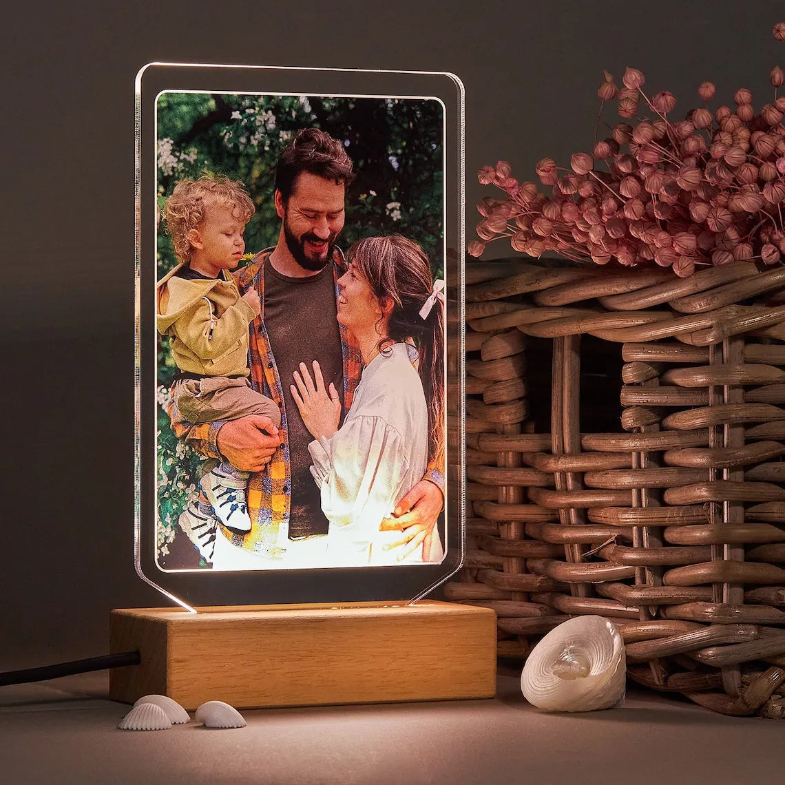 Customized Photo & Music Plaque Acrylic Lamp