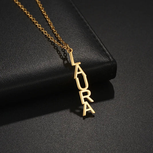 Customized Vertical Name Necklace
