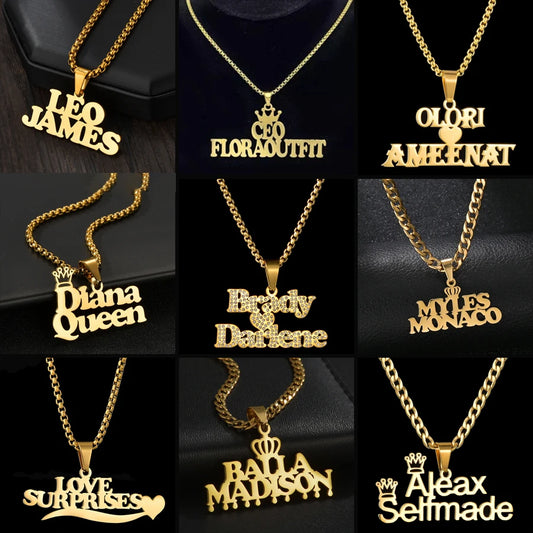 Customized Names Necklace for Men & Women - Rose Gold